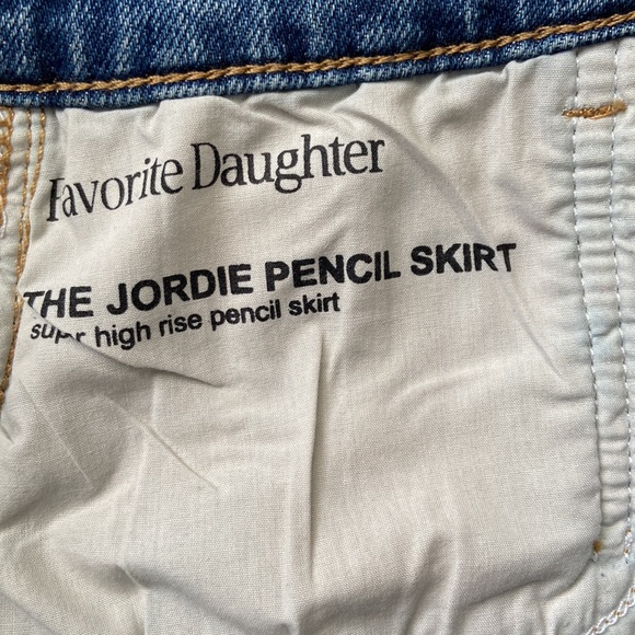 Anthropologie Favorite Daughter The JORDIE Denim Mini Skirt 24 XS NEW With Tag - Picture 6 of 17